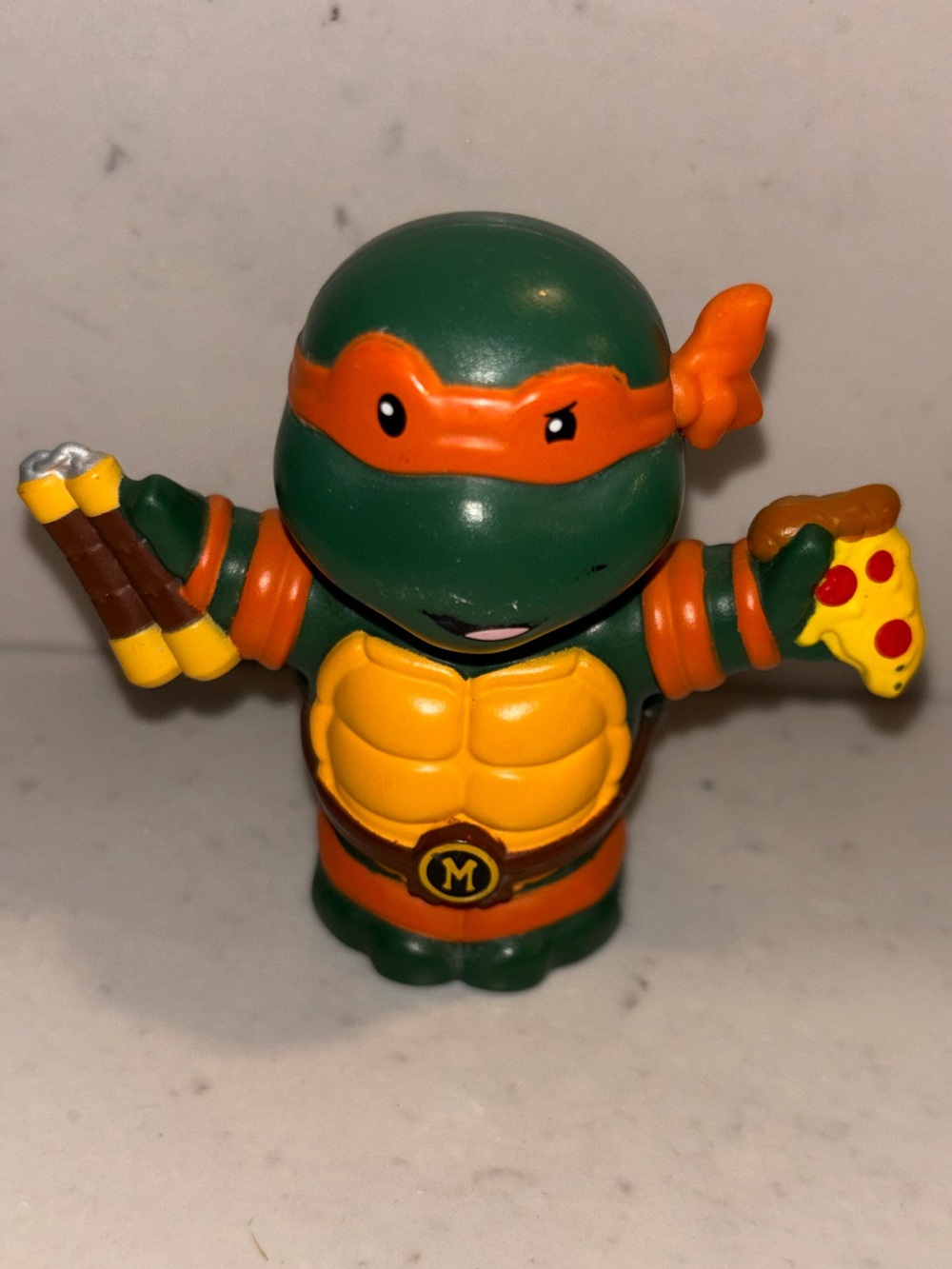 Fisher Price Little People Teenage Mutant Ninja Turtles Michelangelo Figure TMNT